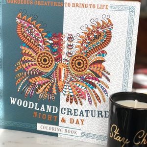 Woodland creatures adult coloring book